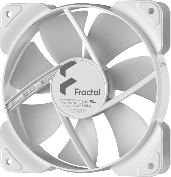 Fractal Design Aspect 12 RGB PWM White Frame, weiß, 120mm
