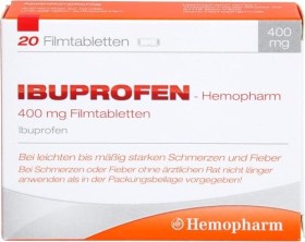 Ibuprofen-Hemopharm 400mg Filmtabletten, 20 Stück
