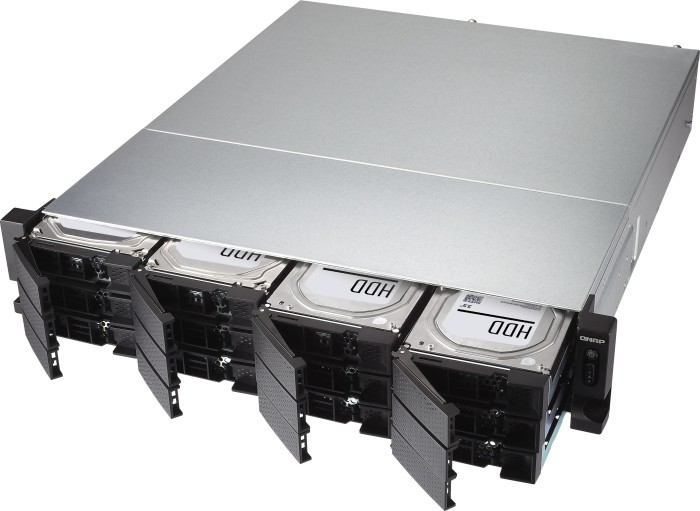 QNAP TVS-1272XU-RP-i3-4G 144TB, 4GB RAM, 2x 10Gb SFP+, 4x Gb LAN, 2HE