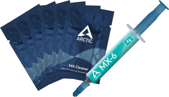 Arctic MX-6, 4g, inkl. 6x MX Cleaner Reinigungstücher