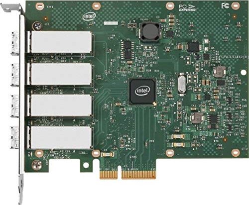 Intel I350-F4 adapter LAN, 4x LC-Duplex, PCIe 2.1 x4, bulk
