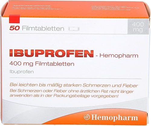 Ibuprofen-Hemopharm 400mg Filmtabletten, 50 Stück