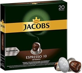 Jacobs Espresso 10 Intenso Kaffeekapseln, 200er-Pack (10x 20 Stück)