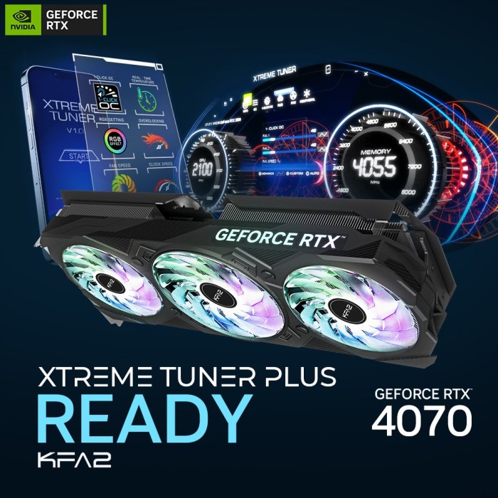 KFA2 GeForce RTX 4070 EX Gamer (1-Click OC), 12GB GDDR6X, HDMI, 3x DP