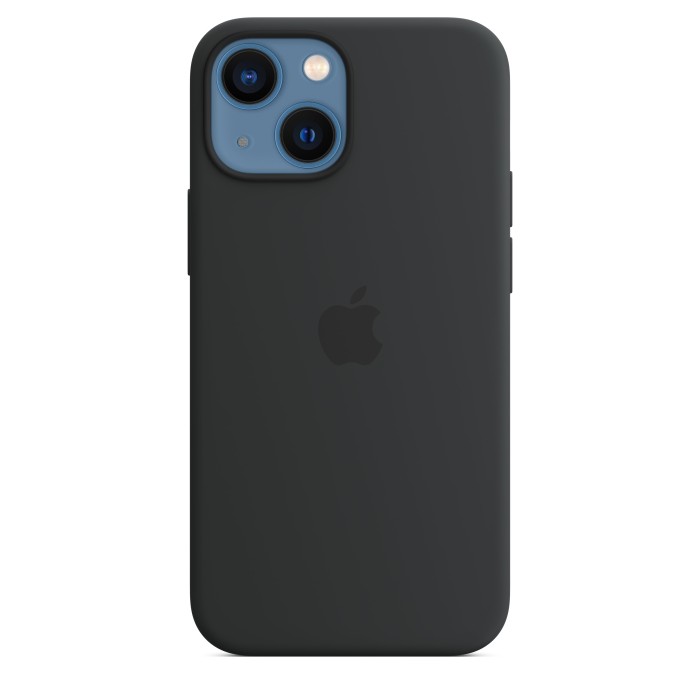 Apple Silikon Case mit MagSafe für iPhone 13 Mini Mitternacht