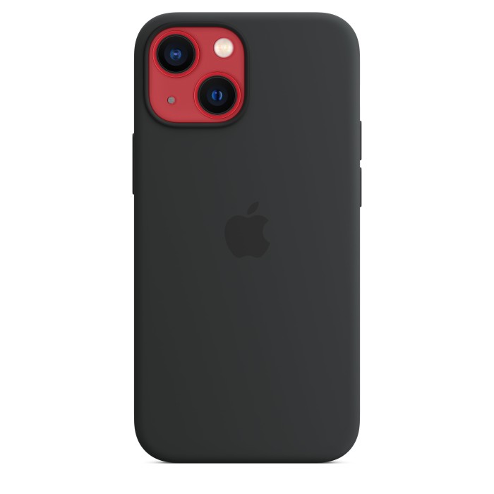 Apple Silikon Case mit MagSafe für iPhone 13 Mini Mitternacht