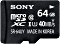 Sony R40 microSDXC 64GB Kit, UHS-I, Class 10 (SR64UYA)