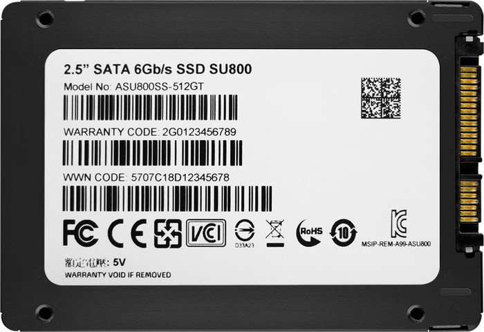 ADATA Ultimate SU800 512GB, 2.5"/SATA 6Gb/s