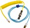 Ducky Premicord przewód spiralny USB-C na USB-A, 1.8m, Cotton Candy &#380;ó&#322;ty/niebieski (DKCC-CCCNC1)
