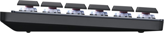 Logitech MX Mechanical Mini Graphite, LEDs weiß, Kailh Choc V2 LOW PROFILE BROWN, Logi Bolt, USB/Bluetooth, DE