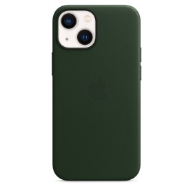 Apple Leder Case mit MagSafe für iPhone 13 Mini schwarzgrün