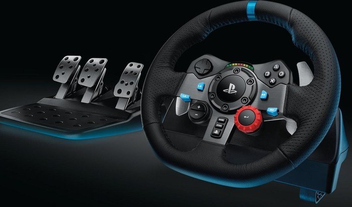 Logitech G29 Driving Force, USB inkl. Astro A10 Headset weiß (PS5/PS4/PS3)