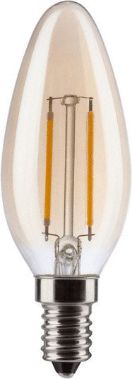 Philips Filament LED Kerzenlampe bronze Glas 5 Watt E14 822 Retro warmweiß extra 
