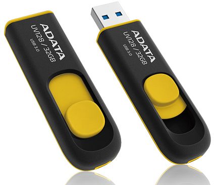 ADATA DashDrive UV128 gelb 16GB, USB-A 3.0