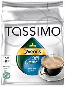 Tassimo T-Disc Jacobs Caffe Crema Sanft & Mild Kaffeekapseln, 16er-Pack