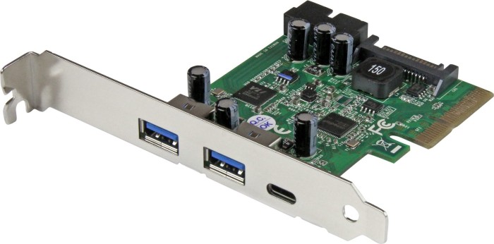 StarTech PEXUSB312EIC, 1x USB-C 3.1, 2x USB-A 3.0, 2x USB 3.0, PCIe 2.0 x2