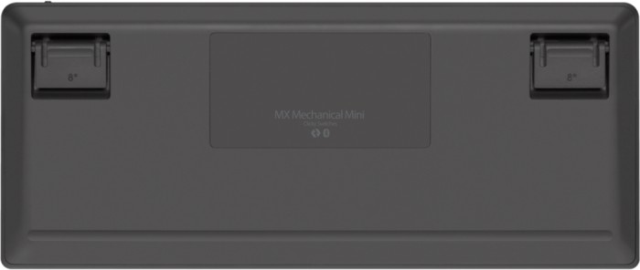Logitech MX Mechanical mini Graphite, LEDs biały, Kailh Choc V2 LOW PROFILE BROWN, Logi Bolt, USB/Bluetooth, US