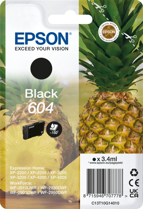 Epson tusz 604 czarny