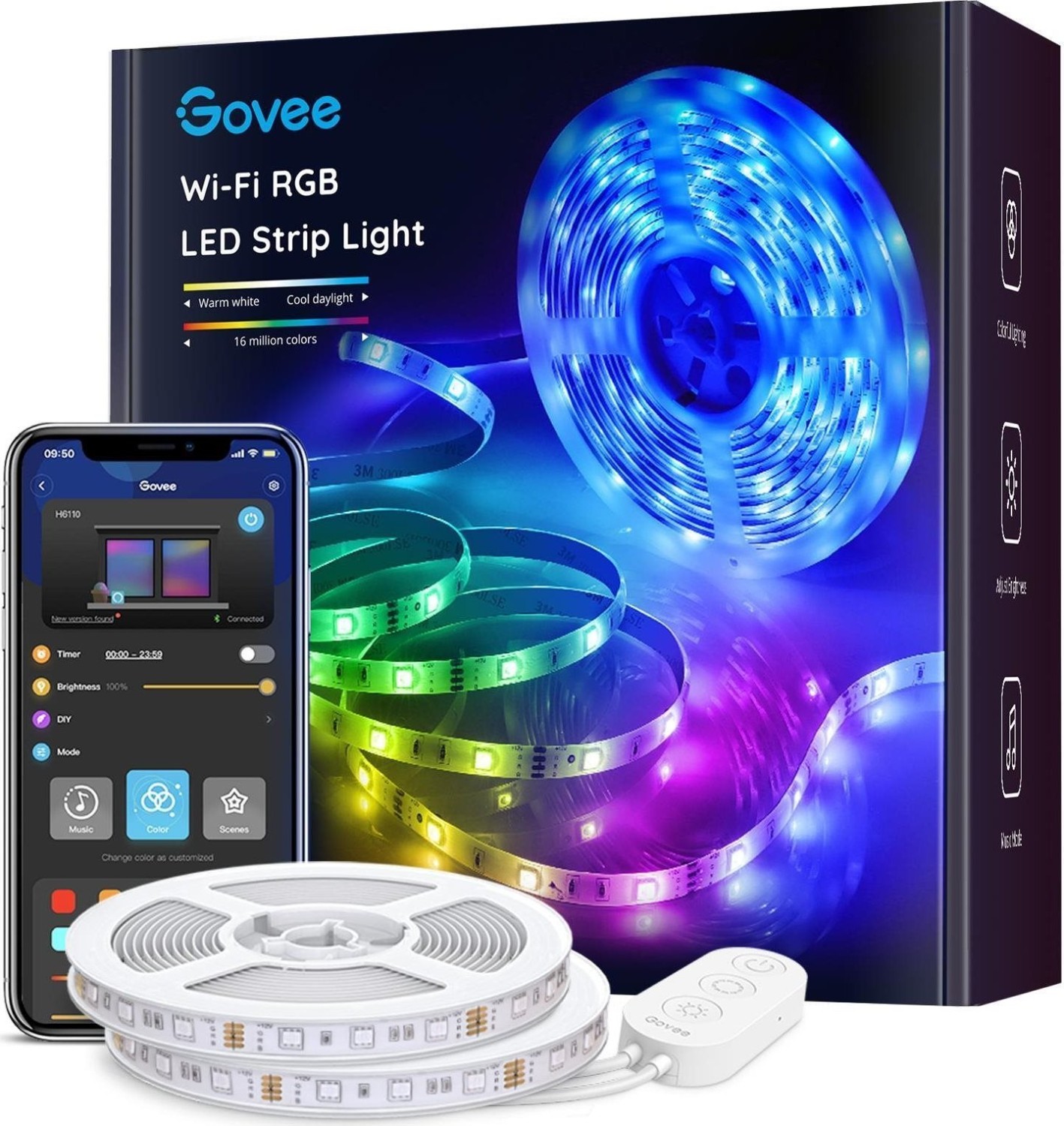 Govee Wi-Fi RGB LED Strip Light LED-Streifen 10m ab € 37,52 (2024