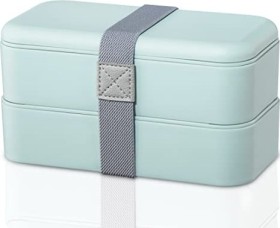 Xavax Lunchbox 1l Aufbewahrungsbehälter Set pastellblau, 2-tlg.
