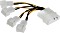 InLine przewód adaptera wentylatora Molex gniazdko do 4x 3-Pin gniazdko (33341A)