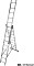 Krause Corda Alu 3-tlg. Teleskop-Mehrzweckleiter 3x 10 Stufen (030405)