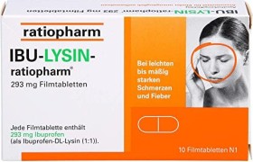IBU-Lysin-ratiopharm 293mg Filmtabletten, 10 Stück