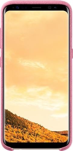 Samsung EF-XG950AP Alcantara Cover für Galaxy S8 pink