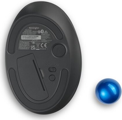 Kensington Pro Fit Ergo TB450 trackball czarny/niebieski, USB/Bluetooth
