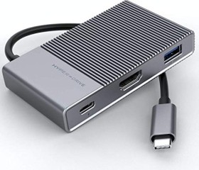 Hyper HyperDrive GEN2 6-Port USB-C Hub, Multiport-Adapter, grau, USB-C 3.1 [Stecker]