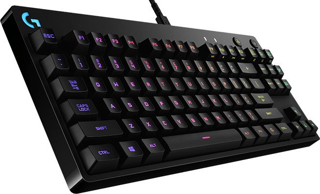 Logitech G Pro Gaming Keyboard, TKL, GX-BLUE, schwarz, USB, DE