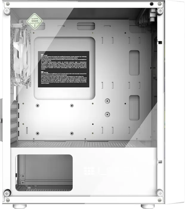 Logic Concept Aramis ARGB mini White, szklane okno