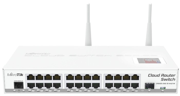 MikroTik Cloud Router Switch WLAN-Router (CRS125-24G-1S-2HnD-IN) ab €