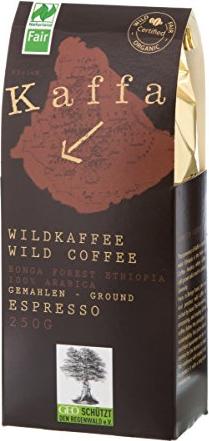 Kaffa Wildkaffee Kaffeepulver, 250g