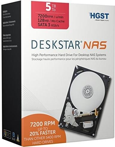 HGST Deskstar NAS v2 5TB, SATA 6Gb/s, retail