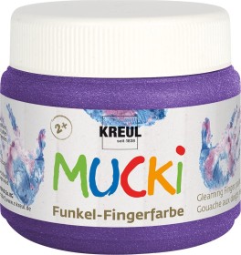 Kreul Mucki - Funkel-Fingerfarbe zauber-lila, 150ml