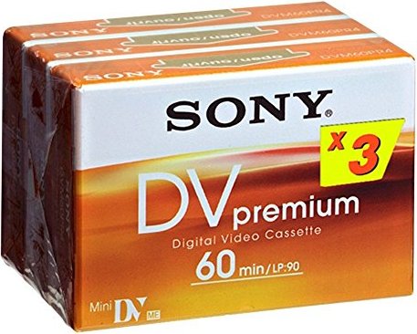 Sony DVM60PR Premium miniDV cassette, 3-pack