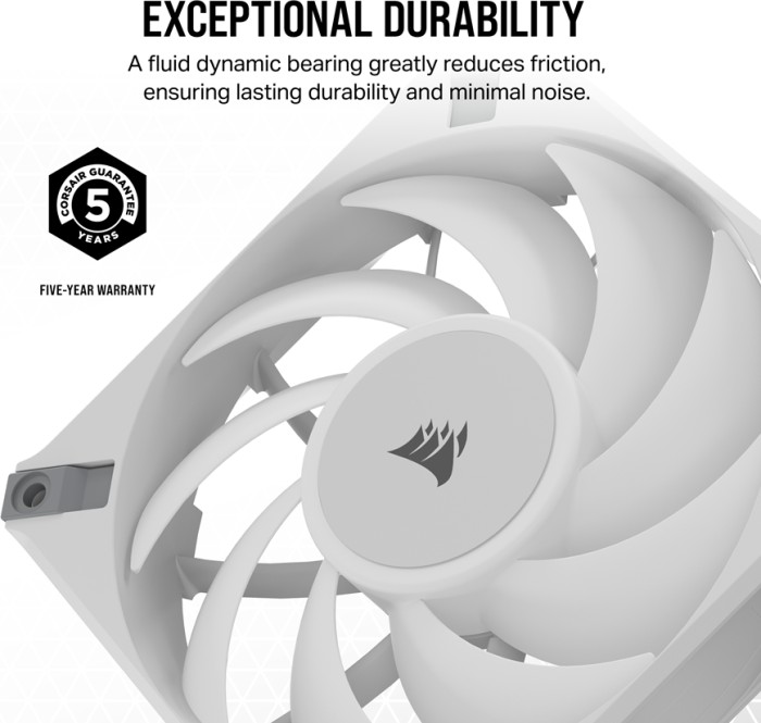 Corsair AF Series iCUE AF120 RGB Elite Triple Fan Kit, weiß, LED-Steuerung, 120mm, 3er-Pack