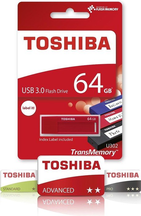 Toshiba TransMemory U302 czerwony 16GB, USB-A 3.0
