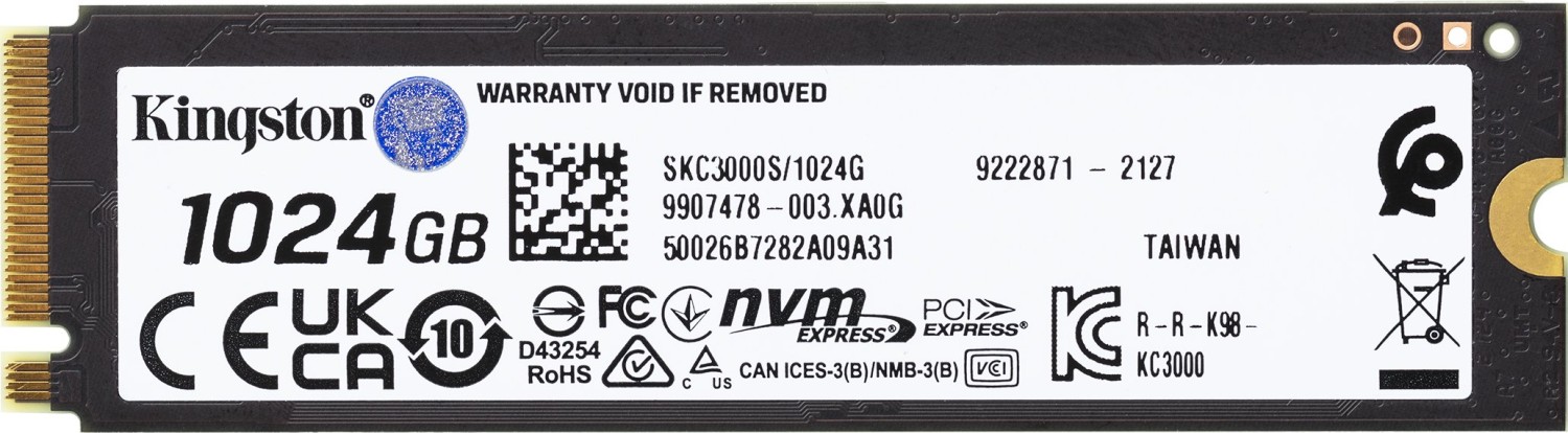 Kingston KC3000 PCIe 4.0 NVMe SSD 1TB ab € 89,90 (2024) | Preisvergleich  Geizhals Deutschland