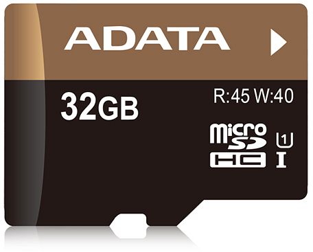 ADATA Premier Pro R45/W40 microSDHC 32GB Kit, UHS-I U1, Class 10
