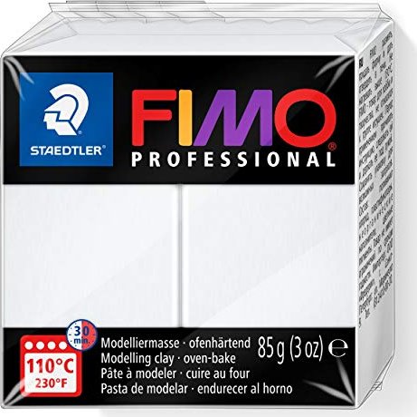 FIMO PROFESSIONAL Modelliermasse, ofenhärtend, weiß, 85 g