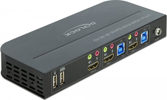 DeLOCK 4K 60Hz HDMI/USB przełącznik KVM, 2-portowy