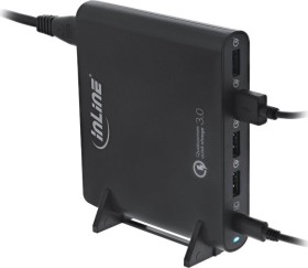 InLine Quick Charge 3.0 USB-A/USB-C Notebook-Ladegerät schwarz