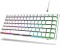RK Royal Kludge RK84 75% wired, white, LEDs RGB, hot-swap, RK RED, USB, US