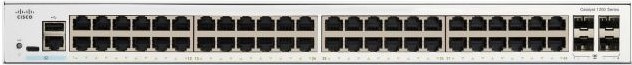 Cisco Catalyst 1200 Rackmount Gigabit Managed Switch, 48x RJ-45, 4x SFP