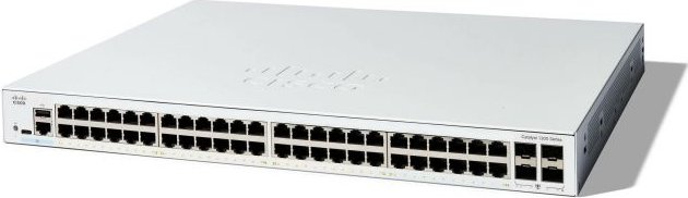 Cisco Catalyst 1200 Rackmount Gigabit Managed Switch, 48x RJ-45, 4x SFP