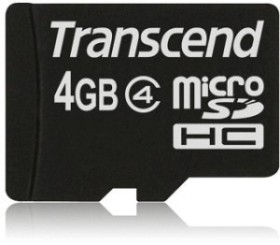 Transcend microSDHC 4GB, Class 4