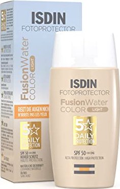 Isdin Fotoprotector Fusion Water Light Color Sonnenc ...