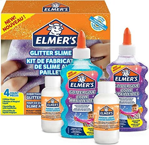 Elmer's brokat Slime Kit, zestaw 4 sztuk